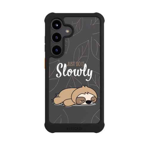 Samsung Galaxy S24 NIVOmax Just Do It Slowly Sloth Grey
