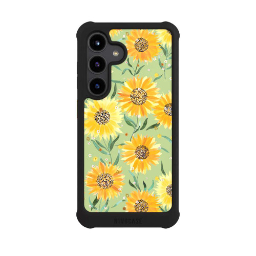 Samsung Galaxy S24 NIVOmax Sonnenblumen grün