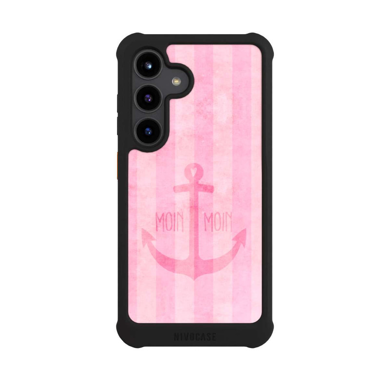 Galaxy S24 NIVOmax Moin Moin Stripes Pink