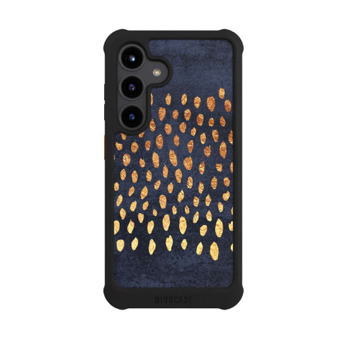 Samsung Galaxy S24 NIVOmax Muster Gold und Marine