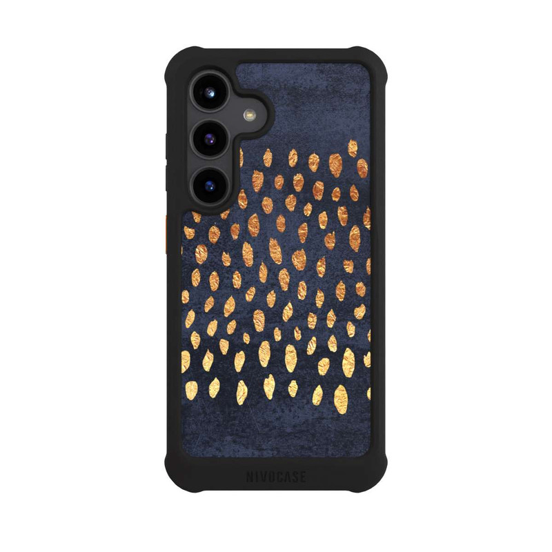 Galaxy S24 NIVOmax Muster Gold und Marine