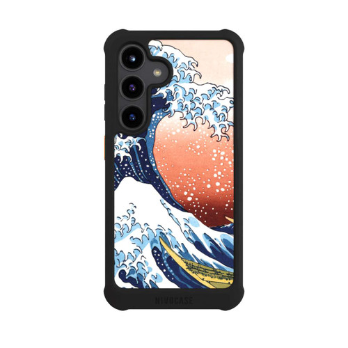 Samsung Galaxy S24 NIVOmax La Grande Vague de Kanagawa Rouge