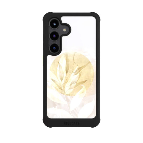 Samsung Galaxy S24 NIVOmax Boho Gold Blumen Kunst
