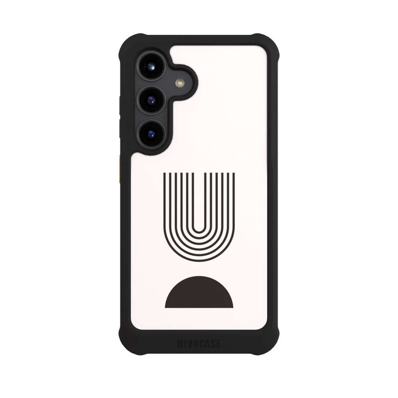 Galaxy S24 NIVOmax Art moderne Lignes noires