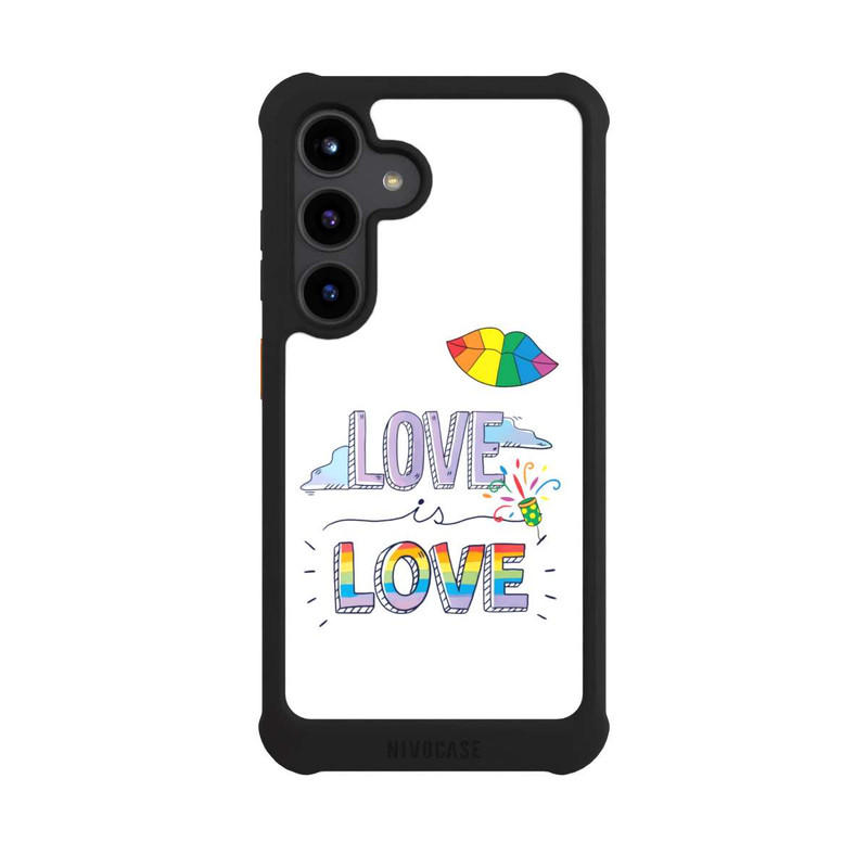 Galaxy S24 NIVOmax Love is Love Arc-en-ciel