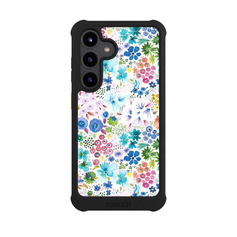 Galaxy S24 NIVOmax Artful Little Spring Flowers Blue
