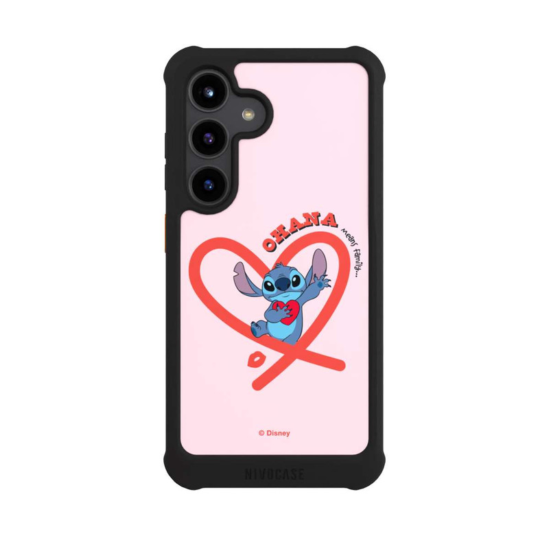 Galaxy S24 NIVOmax Stitch Ohana Pink Heart