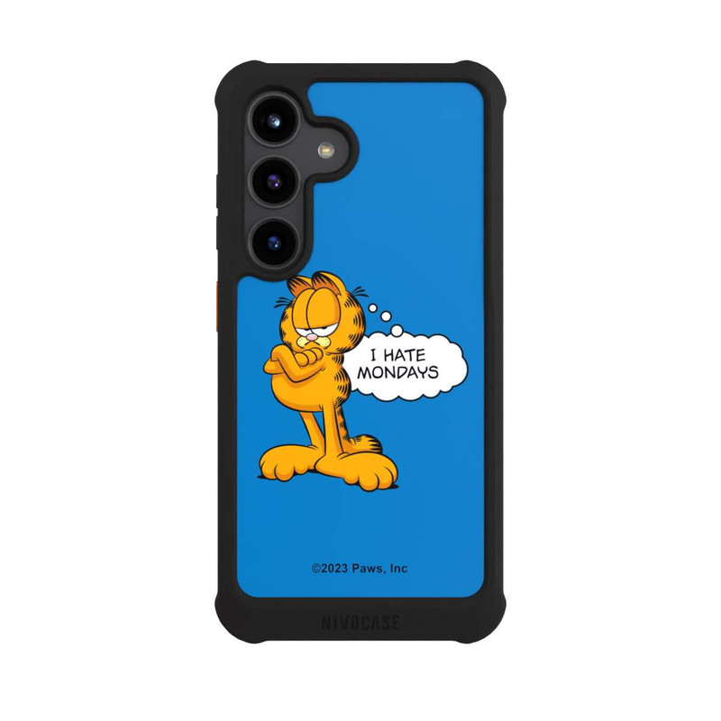 Galaxy S24 NIVOmax Garfield I Hate Mondays Blau