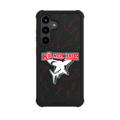 Samsung Galaxy S24 NIVOmax Haie Muster Rot