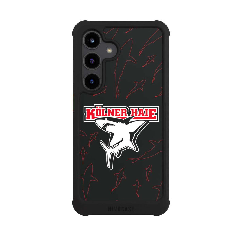 Galaxy S24 NIVOmax Haie Muster Rot