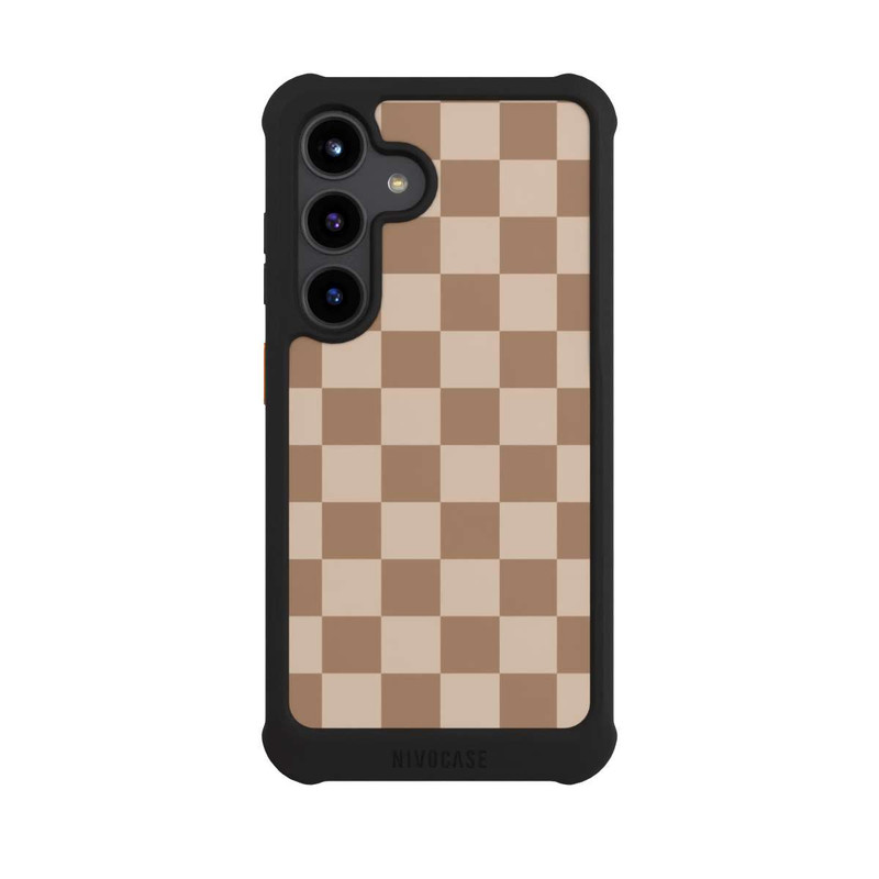 Galaxy S24 NIVOmax Brown check