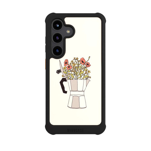 Samsung Galaxy S24 NIVOmax Moka Blumen