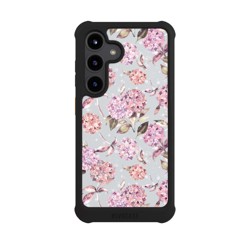 Galaxy S24 NIVOmax Pastel Magic Hydrangea Floral Watercolor Pink