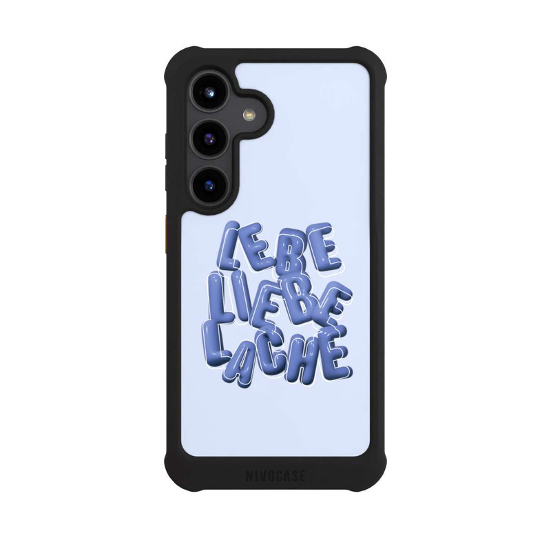 Galaxy S24 NIVOmax Lebe Liebe Lache Blue