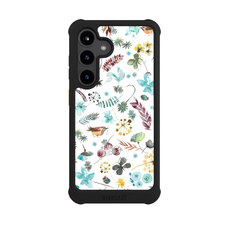 Galaxy S24 NIVOmax Botanical Butterfly Nature Blue