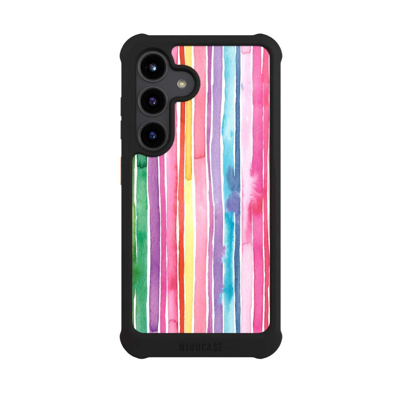 Galaxy S24 NIVOmax Camouflage Rainbow Stripes