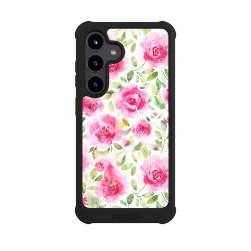 Samsung Galaxy S24 NIVOmax Aquarell Frische Rosen
