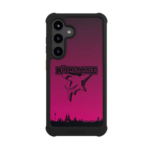 Samsung Galaxy S24 NIVOmax Kölner Haie Skyline Pink