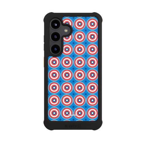 Samsung Galaxy S24 NIVOmax Captain American Shield Pattern