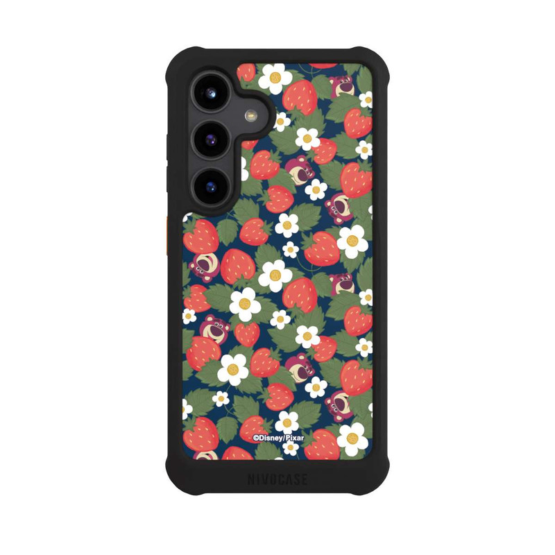 Galaxy S24 NIVOmax Lotso Toy Story Strawberry Flower Pattern
