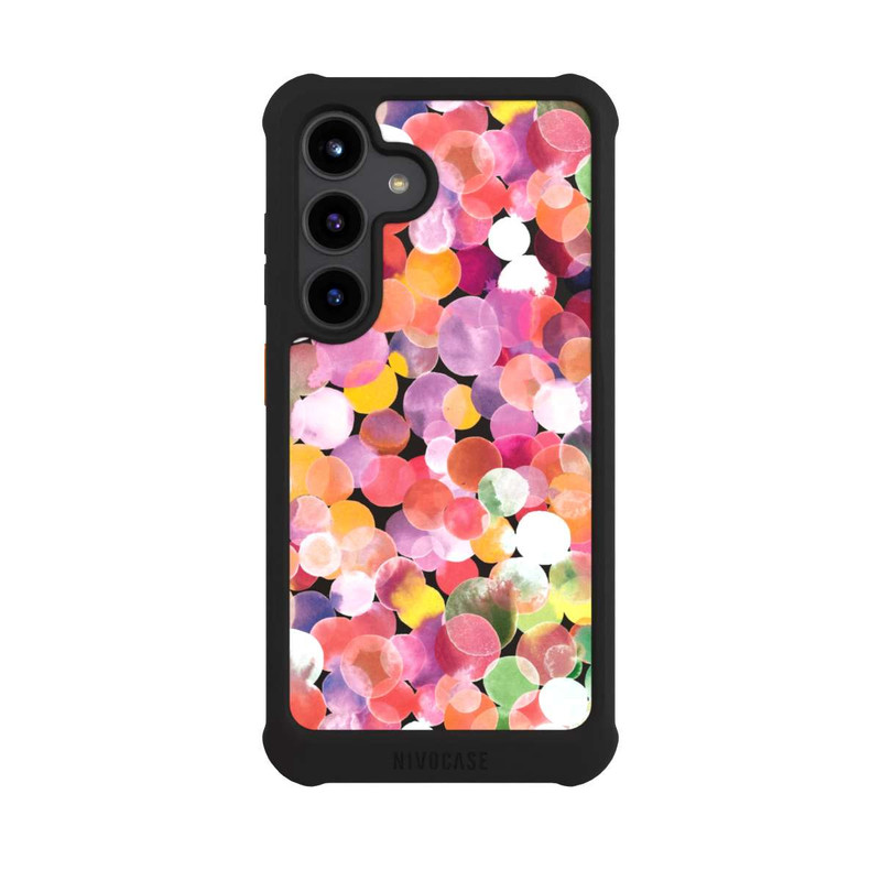 Galaxy S24 NIVOmax Colorful Watercolor Dots