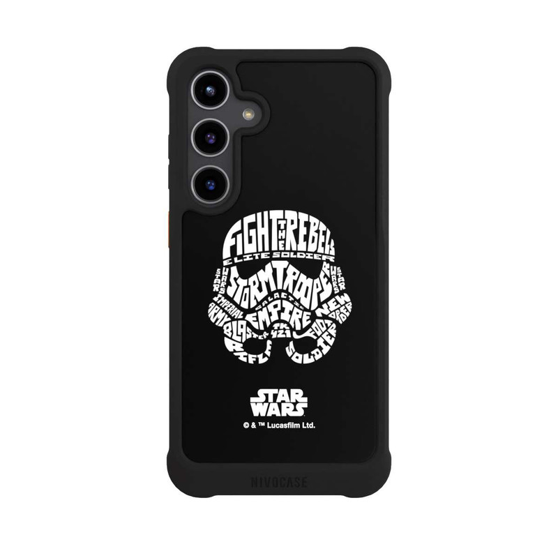 Galaxy S24 + NIVOmax Storm Trooper Typo Graphique