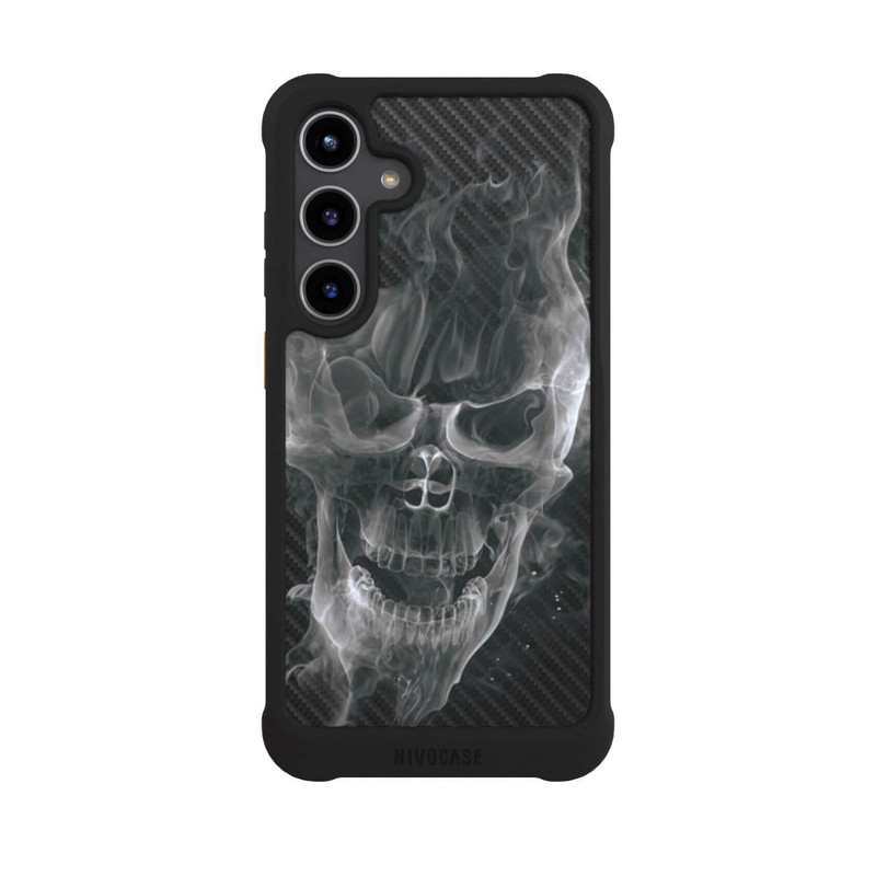 Galaxy S24 + NIVOmax Smoke Skull Carbon