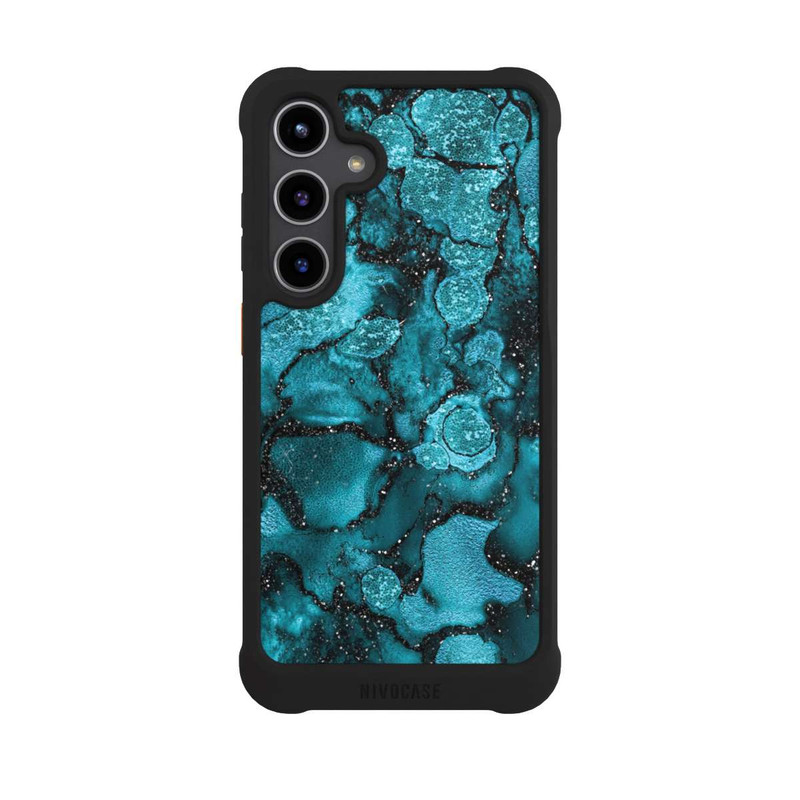 Galaxy S24 + NIVOmax Paillettes Bleues