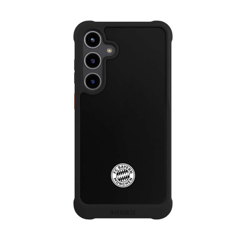 Samsung Galaxy S24+ NIVOmax Klassisches FCB Logo Klein - Weiß auf Schwarz