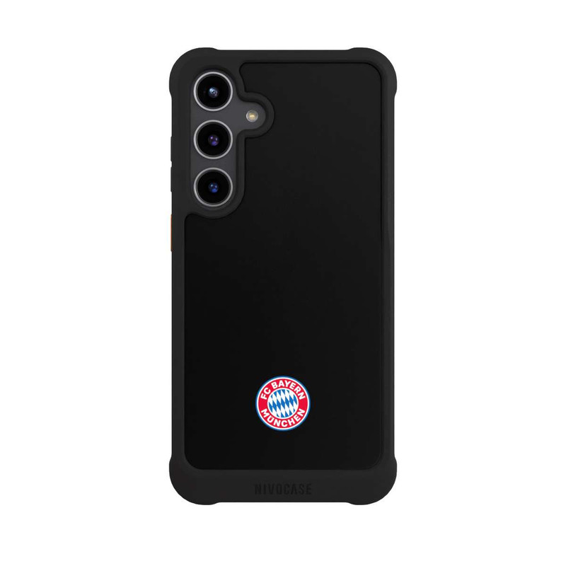 Galaxy S24 + NIVOmax Classic FCB Logo - colorful on black