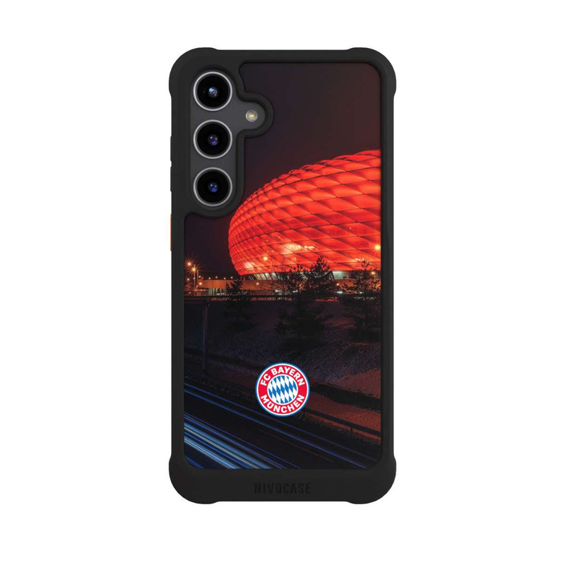 Galaxy S24 + NIVOmax Allianz Arena bei Nacht FCB
