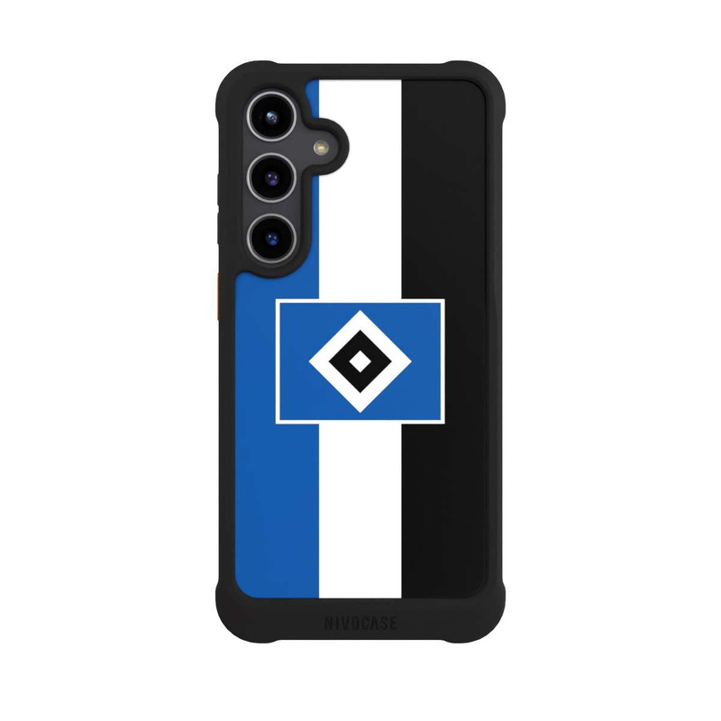 Galaxy S24 + NIVOmax HSV Streifen - Blau-Weiß-Schwarz