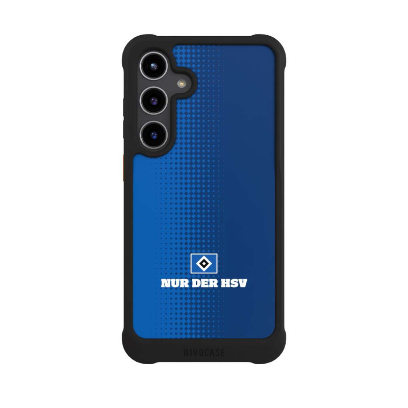 Galaxy S24 + NIVOmax Nur der HSV - Rautenraster Blau
