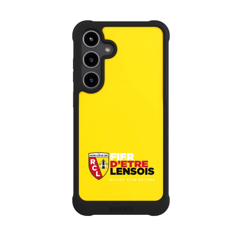Galaxy S24 + NIVOmax Fond Logo RCL Jaune