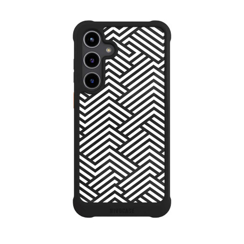 Samsung Galaxy S24+ NIVOmax Schwarz und Weiß ZigZag