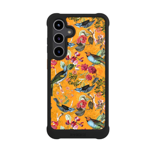 Samsung Galaxy S24+ NIVOmax Tapete mit Vögeln und Blumen