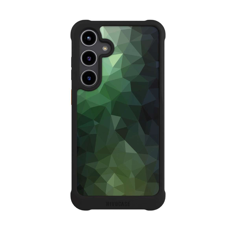 Galaxy S24 + NIVOmax Polygonal Mosaic Green