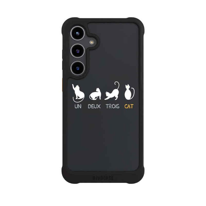 Galaxy S24 + NIVOmax Un Deux Trois Cat