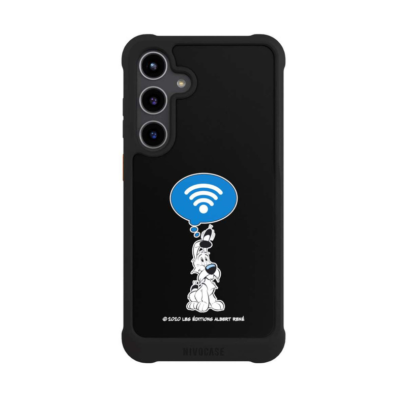 Galaxy S24 + NIVOmax Idéfix WI-FI Sur Fond Noir