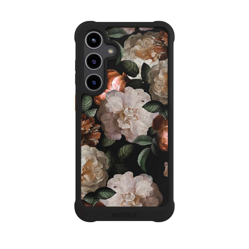 Galaxy S24 + NIVOmax Tapete mit Kupferrosen