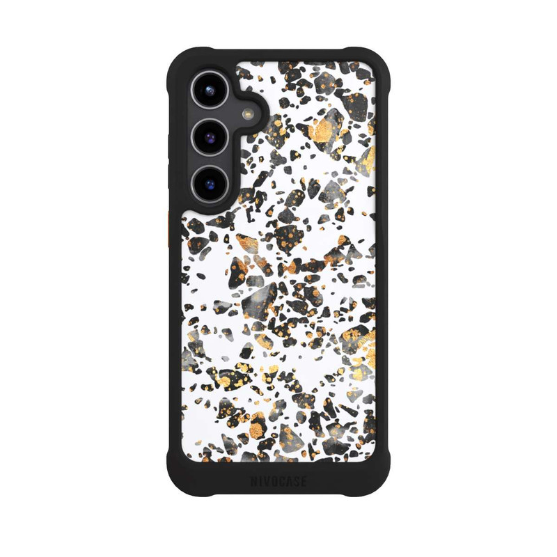 Galaxy S24 + NIVOmax Gold Speckled Terrazzo