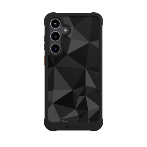 Samsung Galaxy S24+ NIVOmax Polygonmuster schwarz