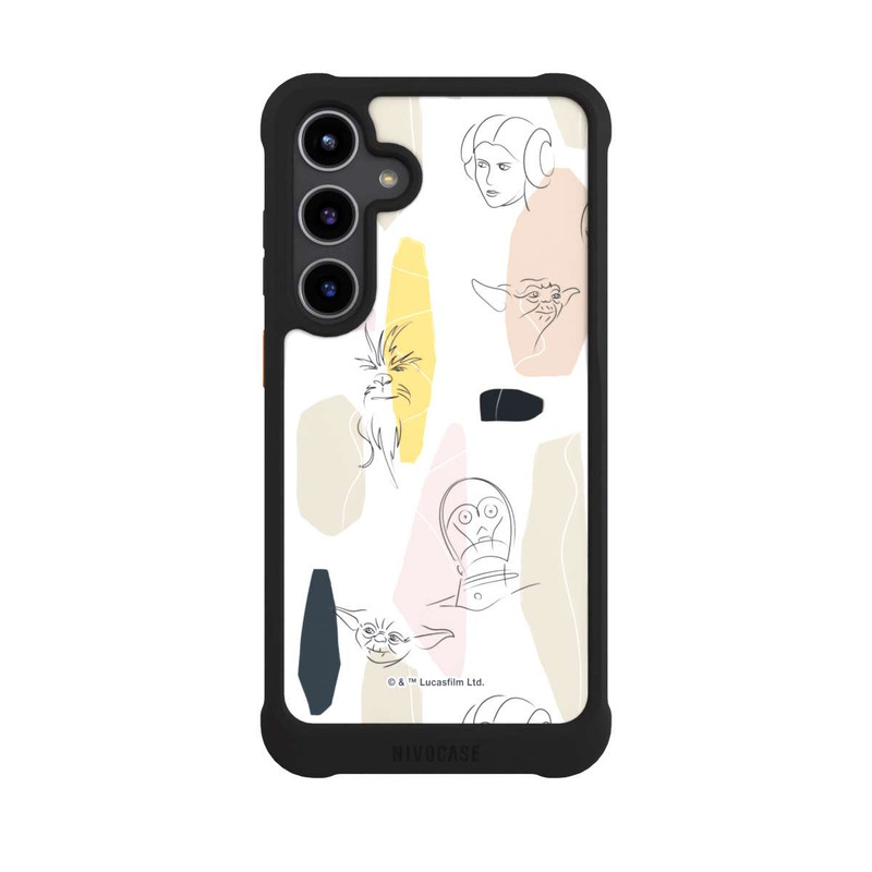 Galaxy S24 + NIVOmax Helle Seite Line Art