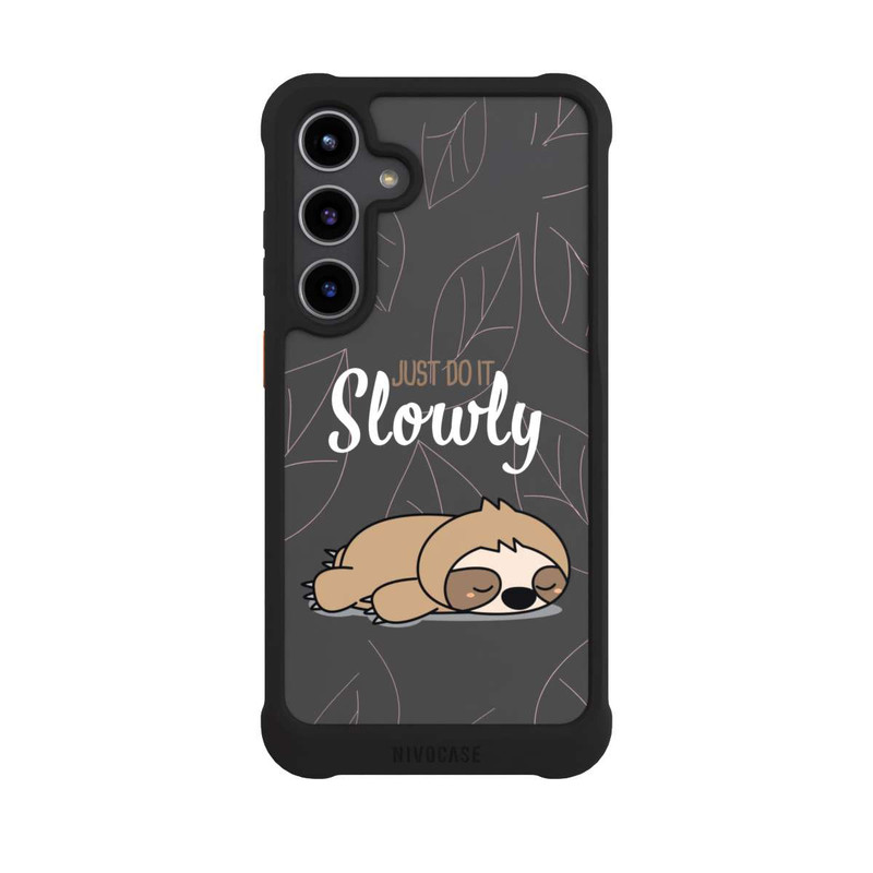 Galaxy S24 + NIVOmax Just Do It Slowly Sloth Grey