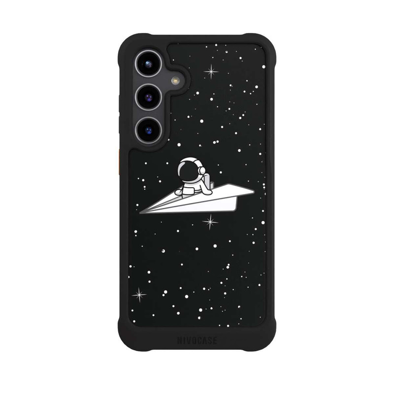 Galaxy S24 + NIVOmax Astronaut Paper Plane Comic