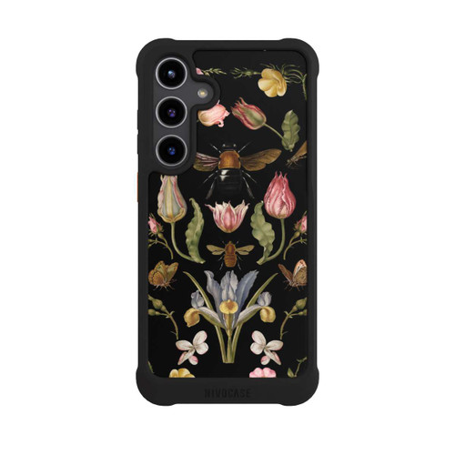Samsung Galaxy S24+ NIVOmax Wildblumen und Biene Schwarz
