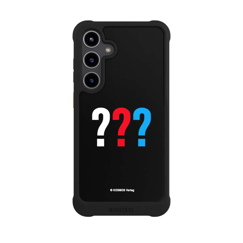 Galaxy S24 + NIVOmax Drei Fragezeichen Logo