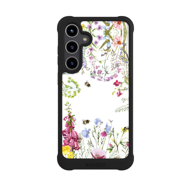 Galaxy S24 + NIVOmax Cadre de fleurs sauvages des prés d'été
