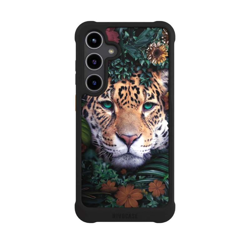 Galaxy S24 + NIVOmax Jaguar dans la jungle verte