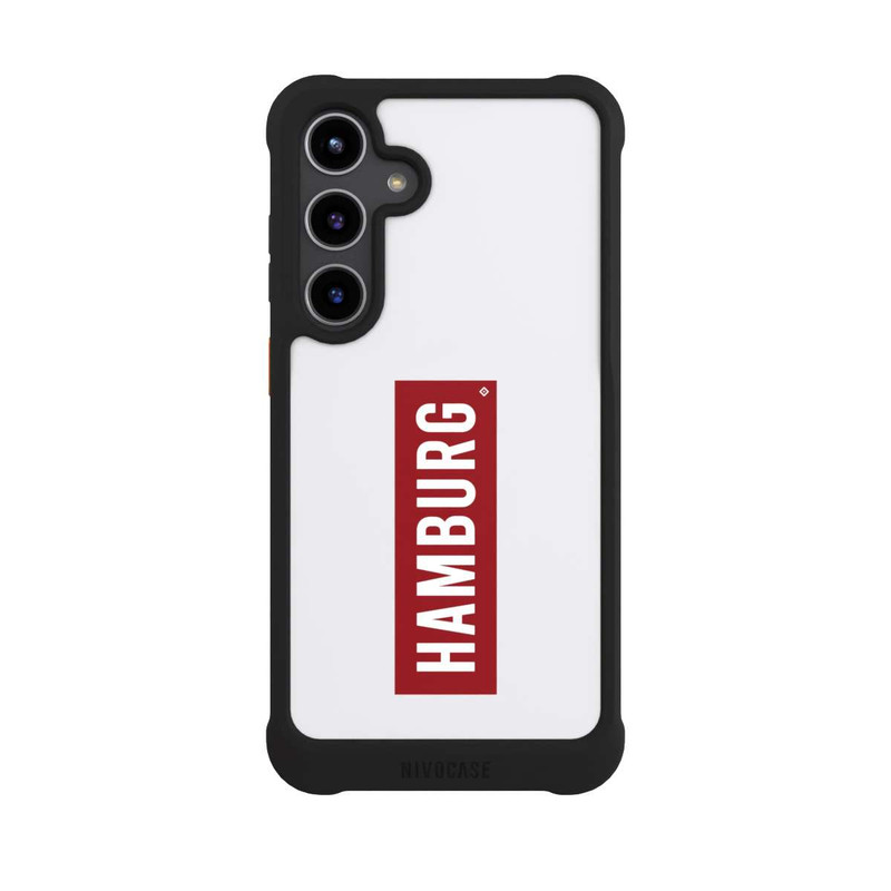 Galaxy S24 + NIVOmax HSV Hambourg rouge et blanc
